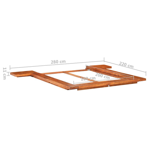 Aki Kagu -  Japanese Futon Bed Frame Solid Acacia Wood 160x200 cm